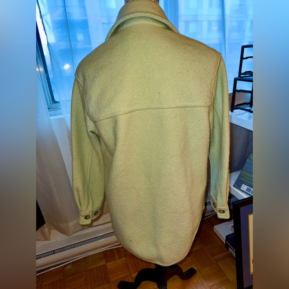 Aritzia GANNA Merino Wool Shirt Jacket XXS Tender Green Wilfred Free Shacket - Picture 7 of 7